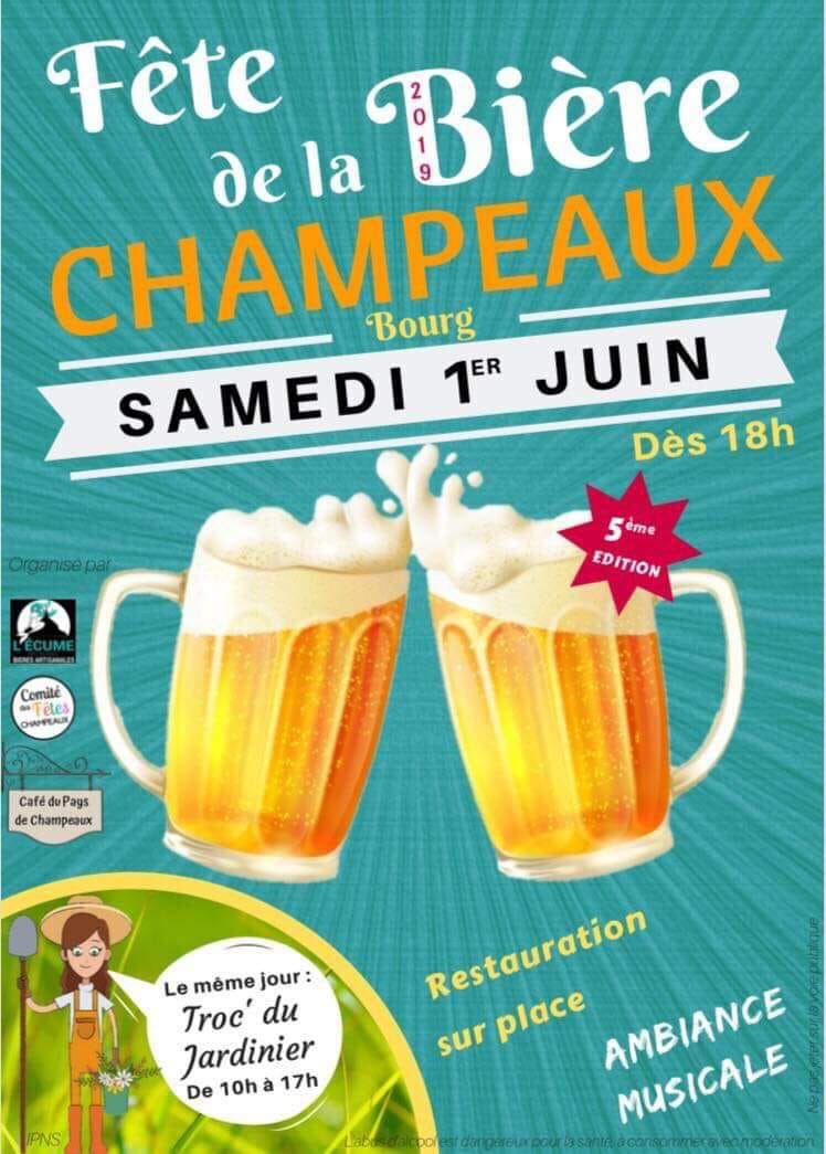 affiche Fête de la Bière Champeaux
