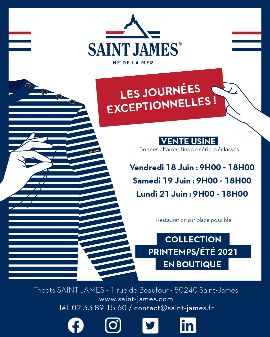 grande vente tricots saint-james
